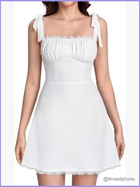 Floral Corset Mini Dress Tie Shoulder A Line Graduation Short Dress